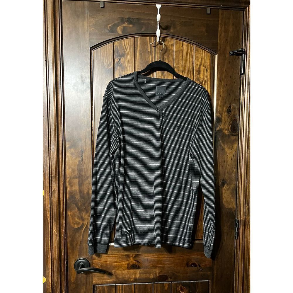 7 Diamonds Men’s Pullover Long Sleeve Knit Shirt Size Large